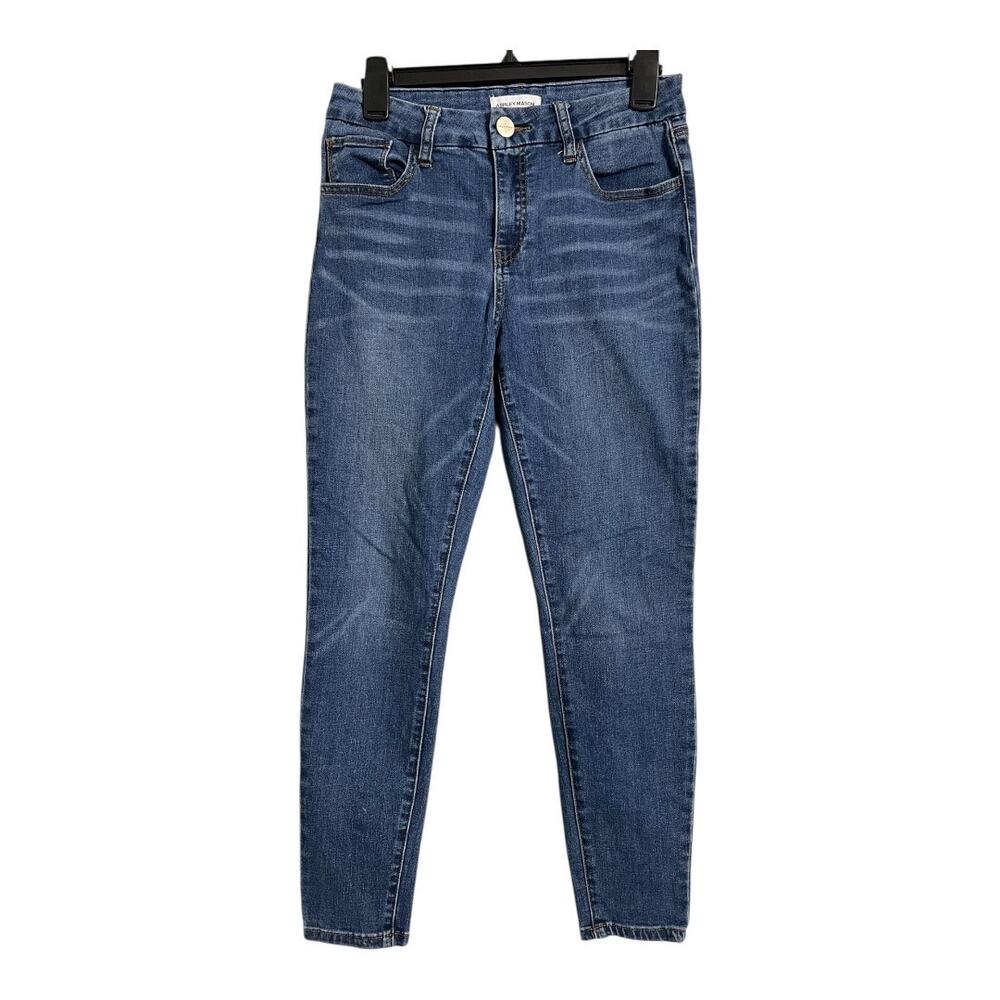 Ashley Mason Jeans 9 Basic Casual Denim Pants Skinny Factory Faded